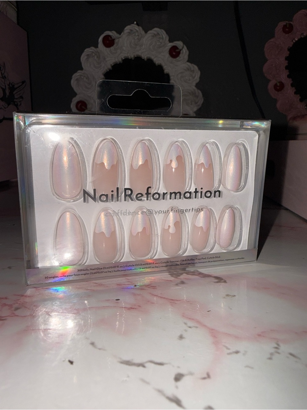 Nail Reformation Soft Pink Pearl Press-On Nails